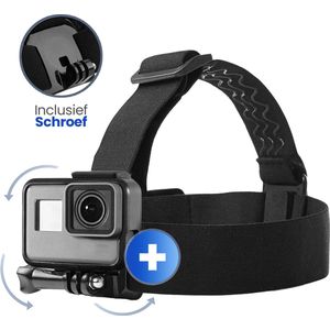 Techvavo® Verstelbare Head Strap Hoofdband Mount voor GoPro en Action Camera - Handig en Veilig Accessoire voor het Vastleggen van Actiebeelden