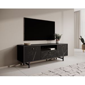 Meubella - TV-Meubel Ventanas - Zwart - 150 cm