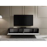 Meubella TV-Meubel William - Mat zwart - 200 cm