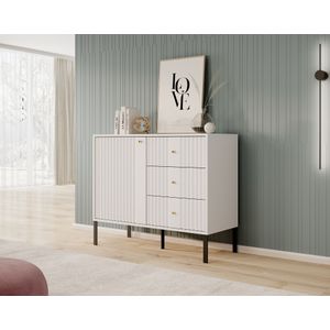 Dressoir Kaylan - Wit - 100 cm - ACTIE