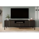 Meubella - TV-Meubel Kaylan - Zwart - 180 cm