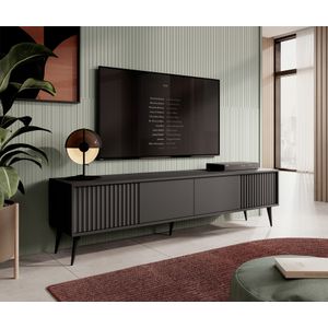 Meubella - TV-Meubel Winq 2 - Antaciet - 180 cm