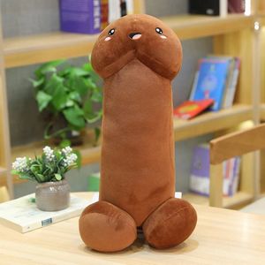 Klikkopers® Penis Bodypillow – Piemel Knuffel – Piemel Decoratie - 30cm - Bruin