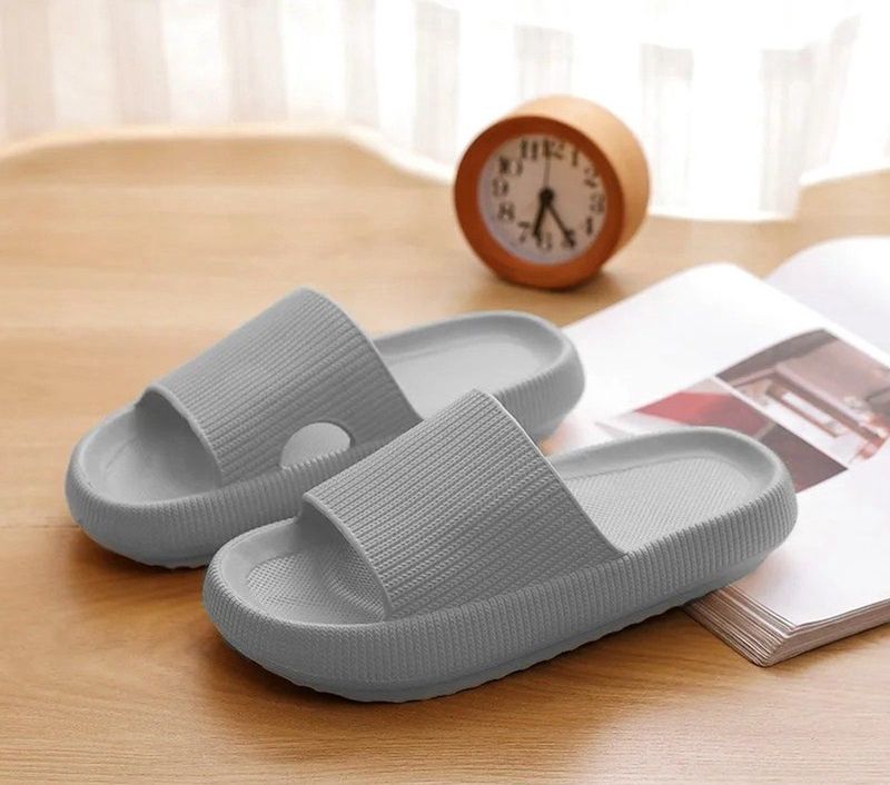 Klikkopers - Cloud Slides - Badslippers - Grijs - Lichtgewicht - Super Zacht aan je Voeten - Anti-Slip