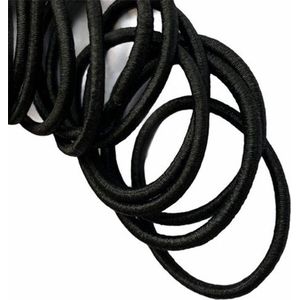 *** Mini Haarelastiekjes voor Kinderen - Elastieken - Staart - Zwart - van Heble® ***