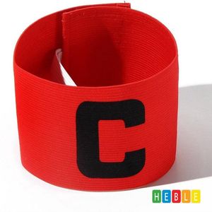 Heble® - ""Captainsband - C - voor Voetbal & Hockey - Rood- Senior