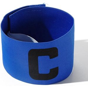 *** Captainsband - Voetbal/Hockey - Blauw - Senior - C - Aanvoerderband - van Heble® ***