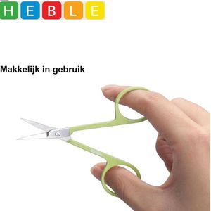 Wenkbrauw Schaar - Roestvrij Staal - 9 cm - Licht Gebogen Punt