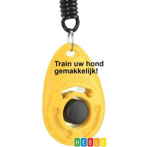 *** Click Klikken-Hond-Training Honden-Trainen-Met-Bevestiging - Geel - van Heble® ***