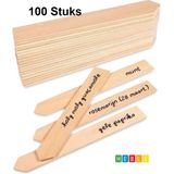 100 Luxe moestuin bordjes - Plantenlabels - Plantenstekers - Plantstekers - Moestuinbordjes - Steeketiketten tuin - Plantenetiket - Plantlabel