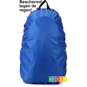 *** Regenhoes voor Rugzak - Blauw - 30-35 Liter Regenhoes – Blauw - Van Heble® ***