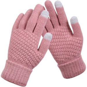 *** Touchscreen Gebreide Handschoenen - One Size - Warme Winter Favoriet - Warme Handen - van Heble® ***