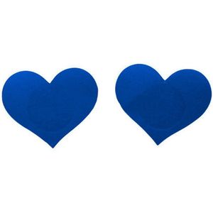 *** 2 paar Foxy Nipple Stickers Royal Blauw - Tepelstickers Beige – Zelfklevende – Tepelbedekkers - van Heble®***