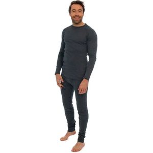 Thermokleding Set - Thermobroek + Thermoshirt - Heren - Antraciet - M