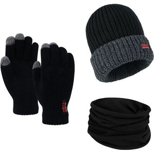 Heatkeeper - Winter Set - Muts + Handschoenen + Nekwarmer - Uniseks - XXL