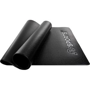 ScSports® - Ondervloermat - Vloerbescherming - Uitwasbaar - Geluidsdempende Grote Beschermingsmat - Zwart - 160x80x0,6cm