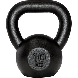 ScSPORTS® - Kettlebell - Veelzijdige Krachttraining - Gietijzer - 10 kg - Zwart