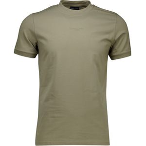 Cavallaro - T-shirt - Khaki - Katoen - Slim Fit