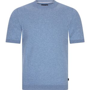 Cavallaro - T-shirt - Blauw - Katoen - Slim Fit