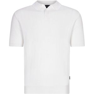 Cavallaro Napoli - Miro Polo - Poloshirt - Wit - Gebreid - Regular Fit