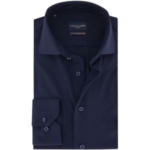 Cavallaro Napoli - Tanisco Overhemd - Donkerblauw - 73% Polyamide, 27% Elastaan