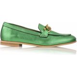 DWRS - HAVANA Chain Loafer - Metallic Green - Leer