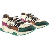 Dames - Dwrs Los Angeles Teddy - Sneakers - Multi - Leer & Terry, Uitneembare Binnenzool