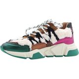 Dames - Dwrs Los Angeles Teddy - Sneakers - Multi - Leer & Terry, Uitneembare Binnenzool