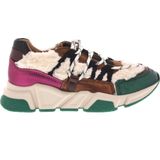 Dames - Dwrs Los Angeles Teddy - Sneakers - Multi - Leer & Terry, Uitneembare Binnenzool