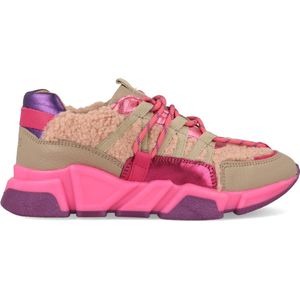 DWRS LOS ANGELES teddy Sneakers Fuchsia / Beige
