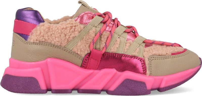 DWRS LOS ANGELES teddy Sneakers Fuchsia / Beige