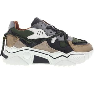 DWRS Sneakers Jupiter Army/Smoke Donker Groen - Dames
