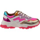 DWRS CHESTER White Neon Pink - Dames Sneaker - B10649-06