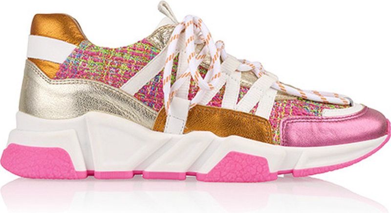 DWRS LOS ANGELES teddy Sneakers Fuchsia / Beige