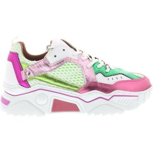 Playshoes sneakertjes geruit hartje groen Maat: 17