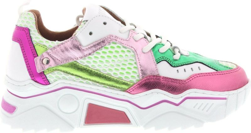 DWRS - PLUTO - Sneakers - Pink/Green - Uitneembare Binnenzool