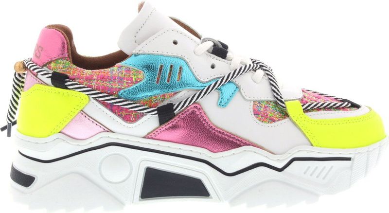 DWRS Sneakers Jupiter Pink/Darkgreen Multi - Dames