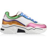 DWRS - Moon - Sneaker - White Multi - Leer, Uitneembaar Voetbed