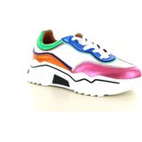 DWRS - Moon - Sneaker - White Multi - Leer, Uitneembaar Voetbed