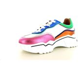 DWRS - Moon - Sneaker - White Multi - Leer, Uitneembaar Voetbed