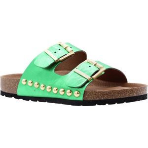 DWRS Label - Malibu - Slipper - Zwart - Leer