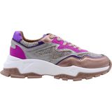 DWRS - CHESTER - Dames Sneaker - Steel/Fuchsia