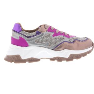 DWRS - CHESTER - Dames Sneaker - Steel/Fuchsia