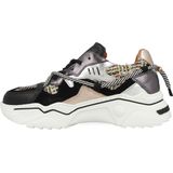DWRS - Jupiter Tweed - Sneakers - Zwart/Multicolor - Suède/Leer/Tweed