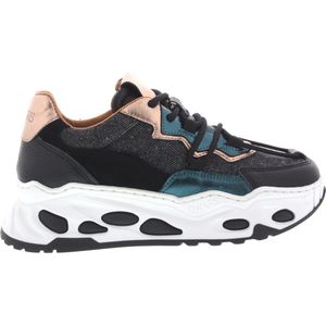 Dames Sneakers Dwrs Neptunus Denim Black cipra Zwart