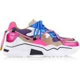 Rieker Veterschoenen Dames - Kleur: Roze - Plateauzool