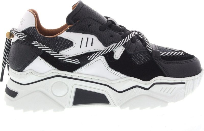 Dames Sneakers Dwrs Jupiter Black white Zwart