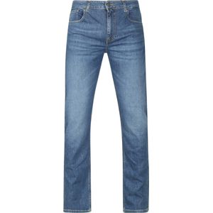 MUD Jeans Denim Regular Bryce Indigo Blauw Heren