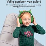 iMoshion Koptelefoon Kinderen Met Kattenoortjes Bluetooth - Kinder Koptelefoon / Hoofdtelefoon Draadloos Over Ear - Groen