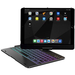 Accezz 360 Slim Keyboard Bookcase iPad 10.2 (2019/2020/2021) / Air (2022/2020) / Pro 10.5 - Zwart